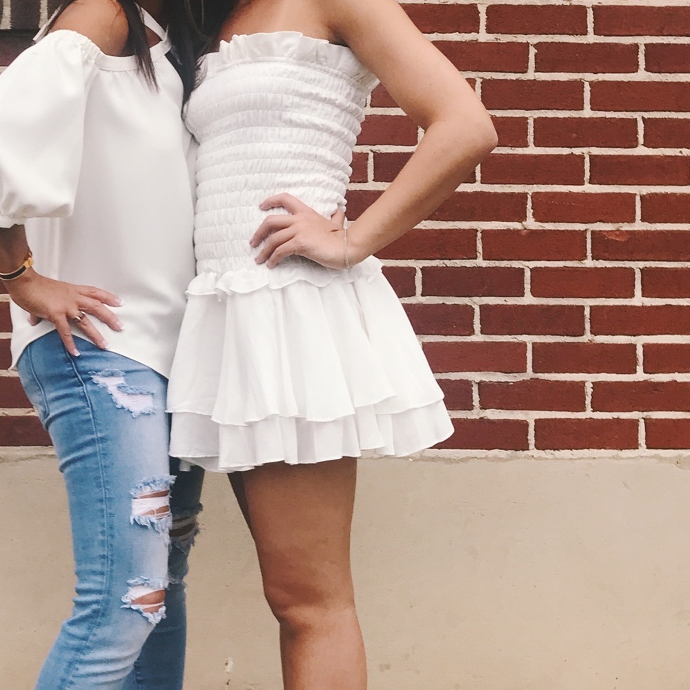 White babydoll NBD dress - Picture 4 of 4
